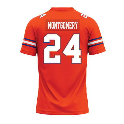 Florida - NCAA Football : London Montgomery - Orange Premium Football Jersey-1