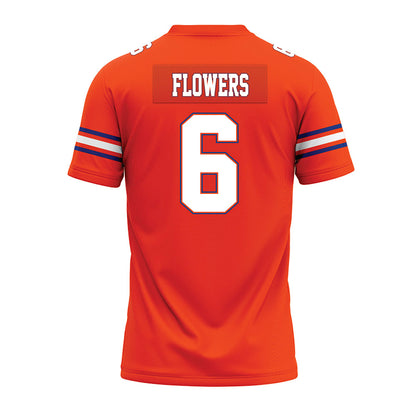 Florida - NCAA Football : Jvari Flowers - Orange Premium Football Jersey-1