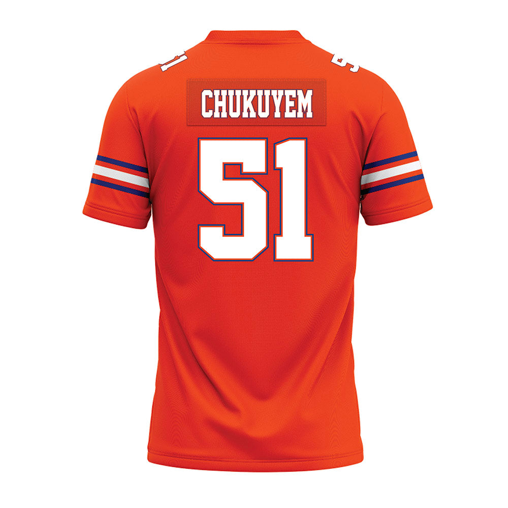 Florida - NCAA Football : Tyler Chukuyem - Orange Premium Football Jersey-1