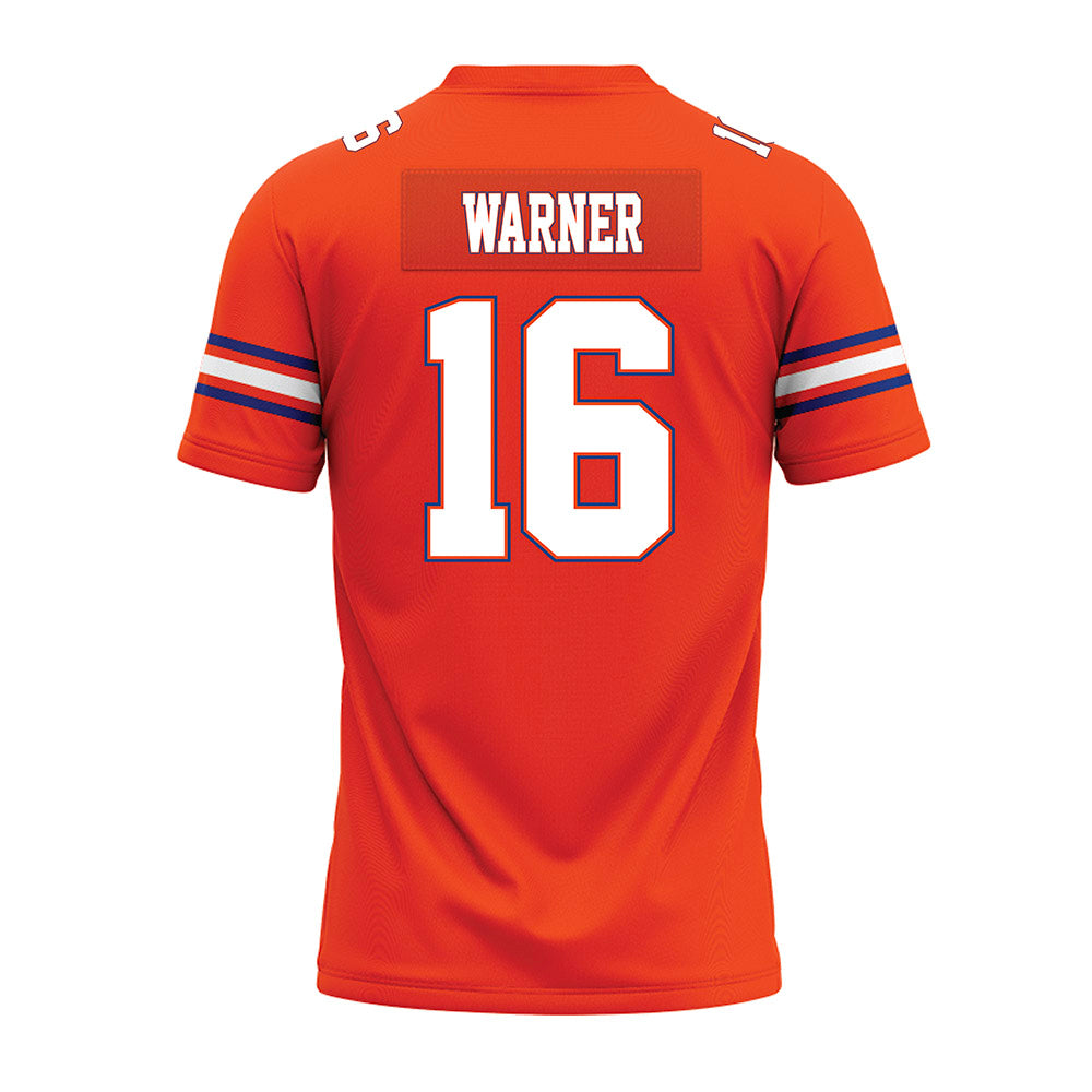 Florida - NCAA Football : Aidan Warner - Orange Premium Football Jersey-1