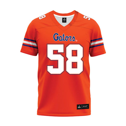Florida - NCAA Football : Hunter Solwold - Orange Premium Football Jersey-0