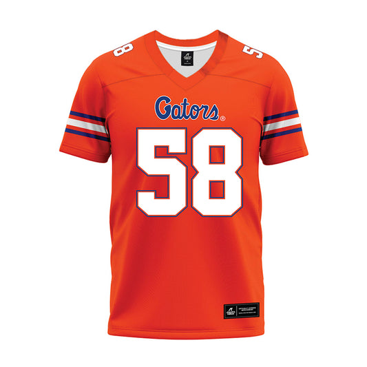 Florida - NCAA Football : Hunter Solwold - Orange Premium Football Jersey-0