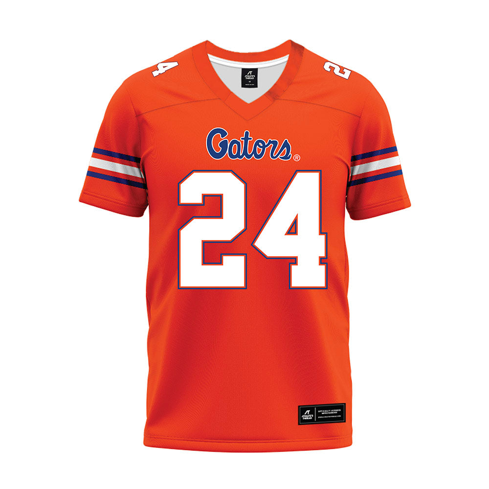 Florida - NCAA Football : London Montgomery - Orange Premium Football Jersey-0