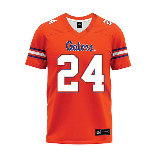 Florida - NCAA Football : London Montgomery - Orange Premium Football Jersey-0