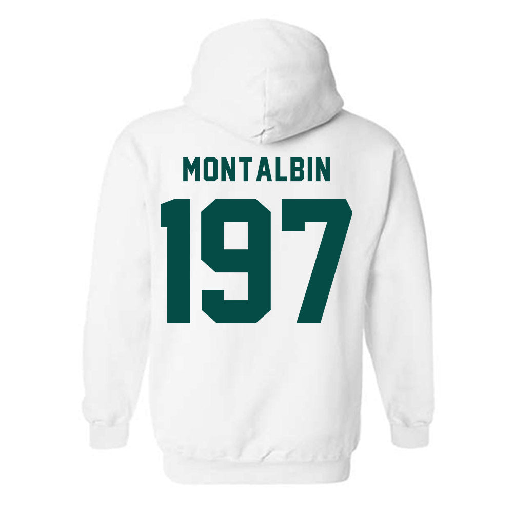 Humboldt State - NCAA Wrestling : Micaiah Montalbin - Classic Shersey Hooded Sweatshirt-1