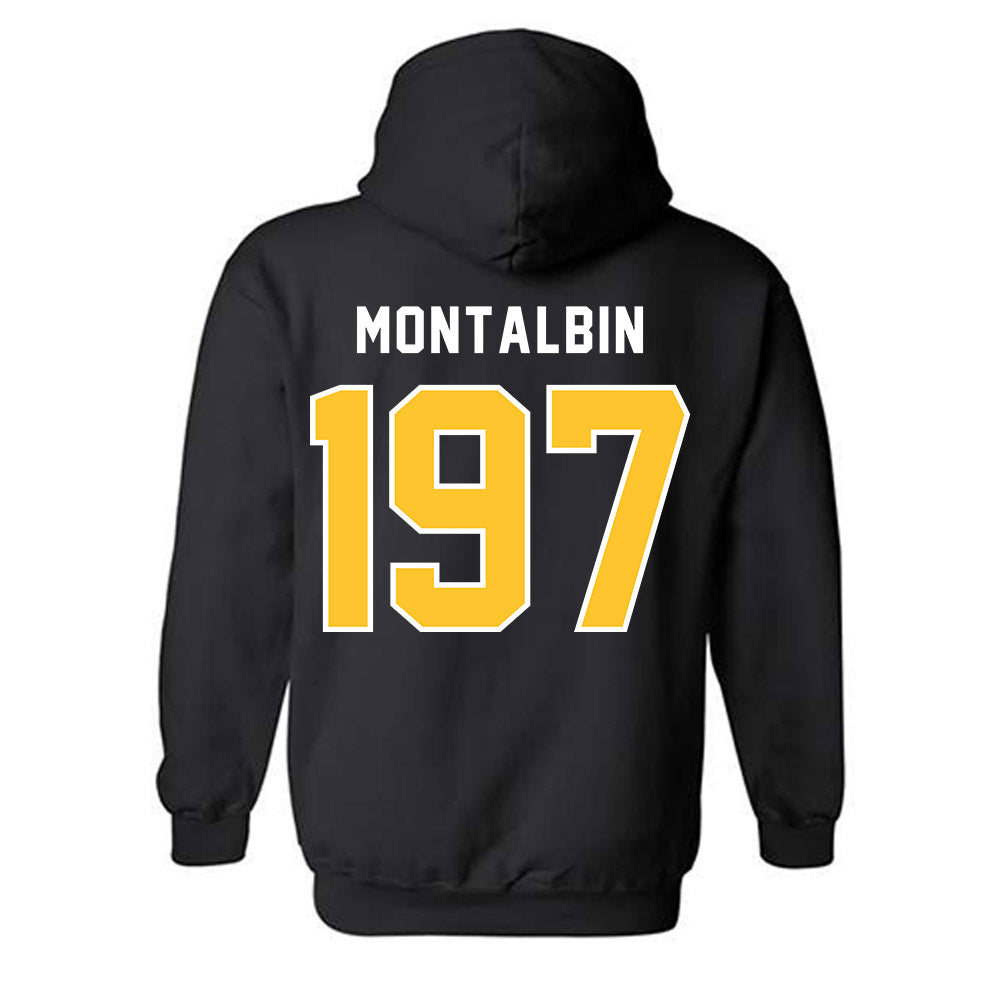 Humboldt State - NCAA Wrestling : Micaiah Montalbin - Classic Shersey Hooded Sweatshirt-1