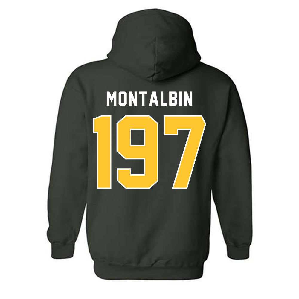 Humboldt State - NCAA Wrestling : Micaiah Montalbin - Classic Shersey Hooded Sweatshirt-1