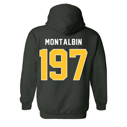 Humboldt State - NCAA Wrestling : Micaiah Montalbin - Classic Shersey Hooded Sweatshirt-1