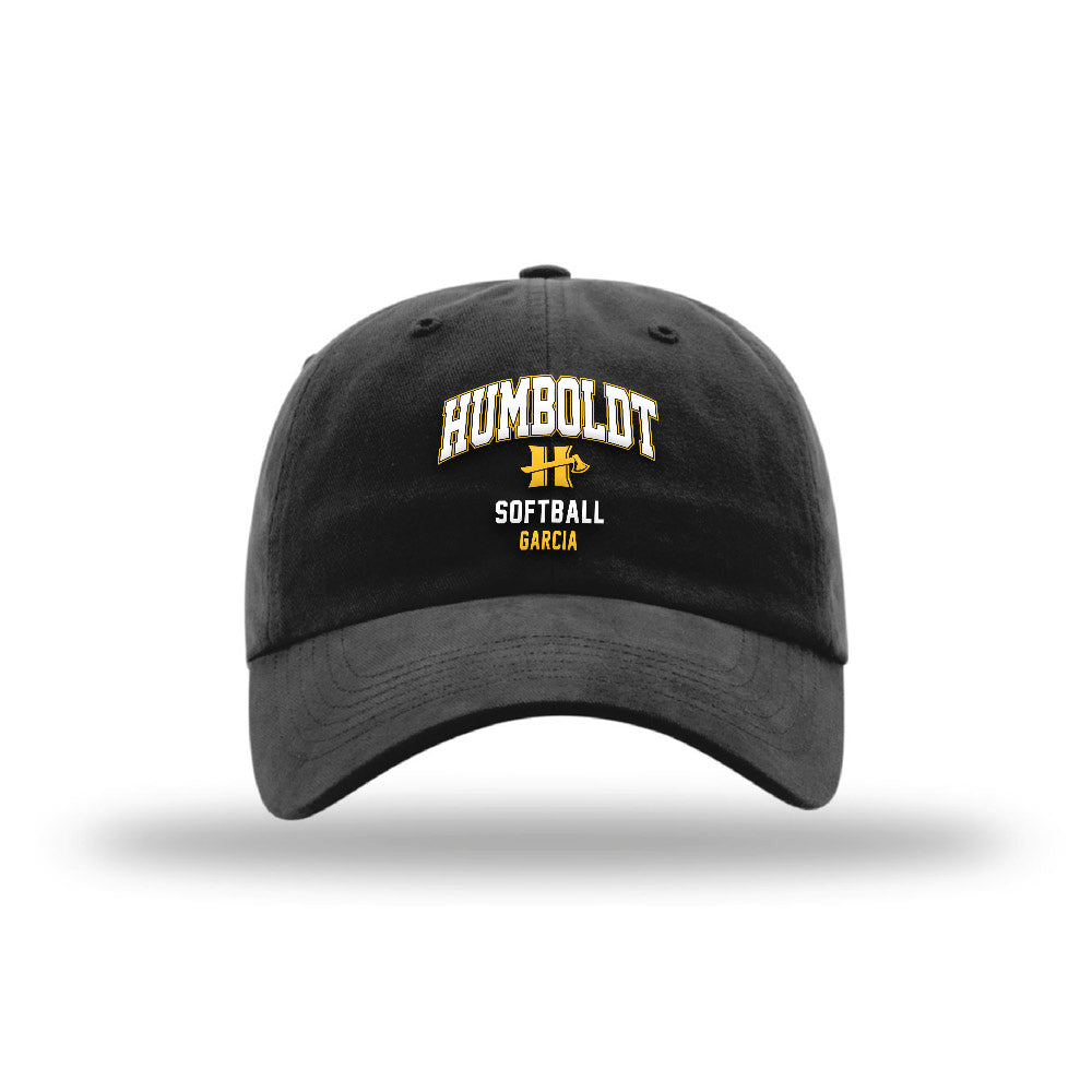 Humboldt State - NCAA Softball : Ashley Garcia - Garment Washed Twill-0