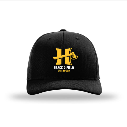 Humboldt State - NCAA Men's Track & Field : Damian Greenwood - Snapback Trucker Hat-0