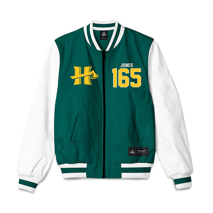 Humboldt State - NCAA Wrestling : Travion Jones - Bomber Jacket-0