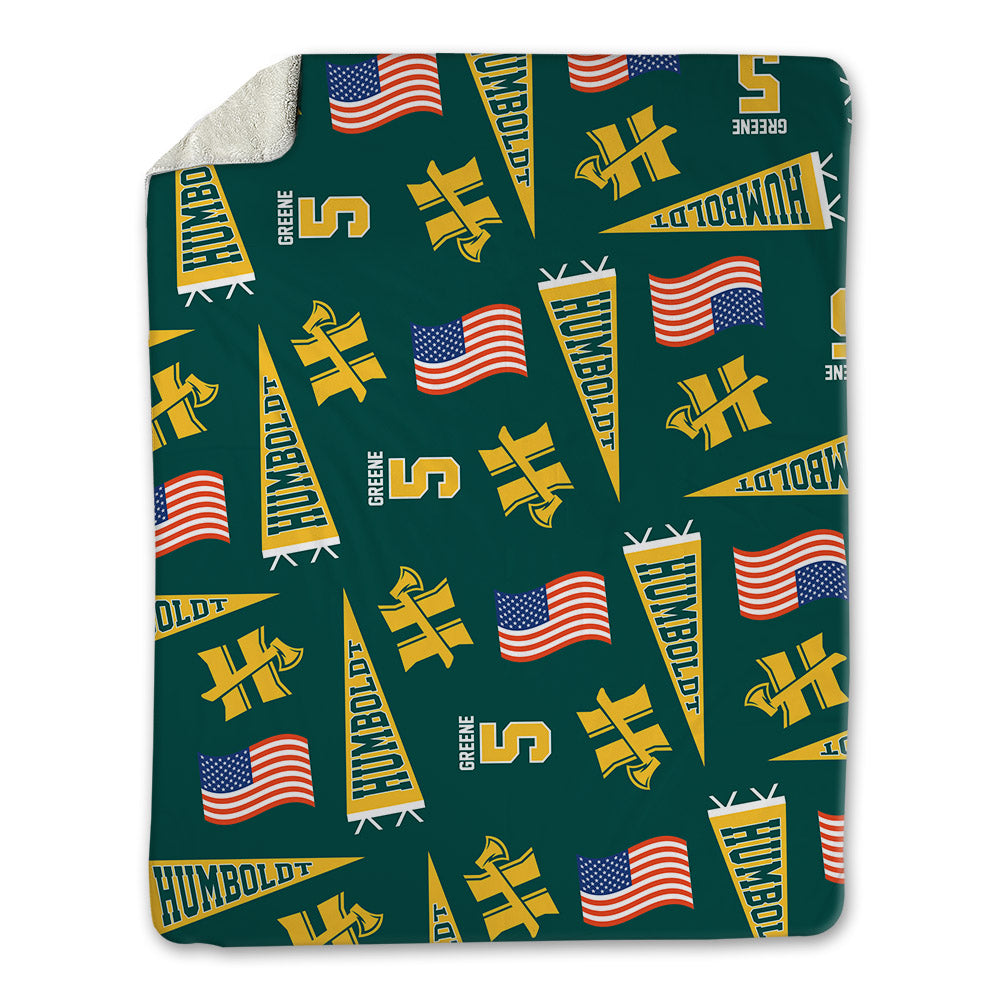 Humboldt State - NCAA Women's Volleyball : Rahni Greene - USA Blanket-0