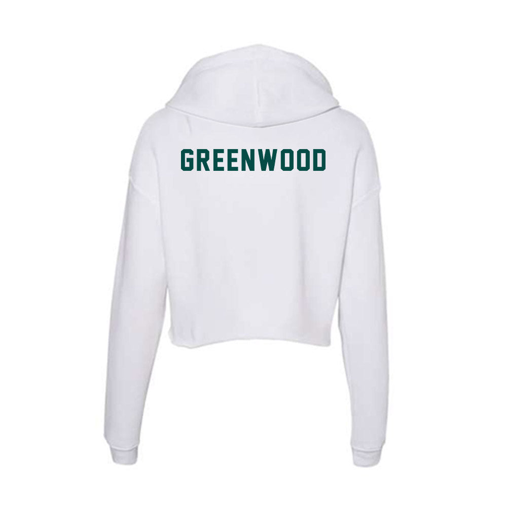 Humboldt State - NCAA Men's Track & Field : Damian Greenwood - Classic Shersey Women's Crop Fleece Hoodie-1