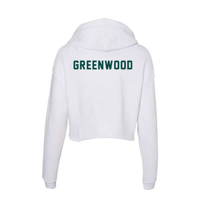 Humboldt State - NCAA Men's Track & Field : Damian Greenwood - Classic Shersey Women's Crop Fleece Hoodie-1