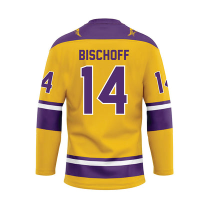Minn. St. - NCAA Women's Ice Hockey : Mercury Bischoff - Gold Hockey Jersey-1