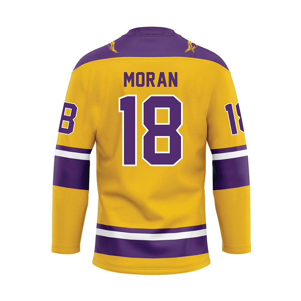 Minn. St. - NCAA Women's Ice Hockey : Makayla Moran - Gold Hockey Jersey-1