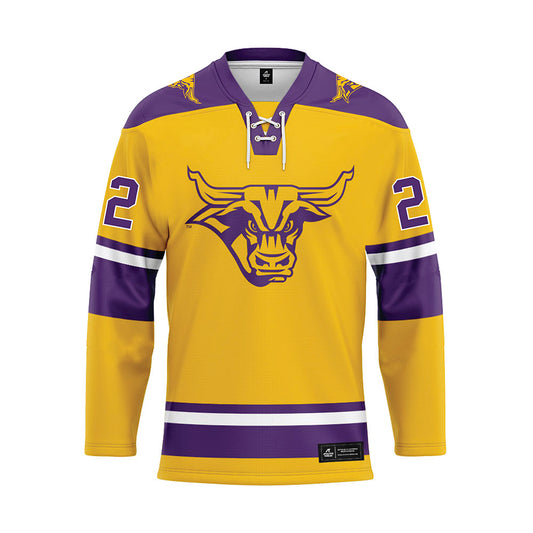 Minn. St. - NCAA Women's Ice Hockey : Tori Anderson - Gold Hockey Jersey-0