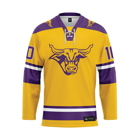Minn. St. - NCAA Women's Ice Hockey : Zoe Lopez - Gold Hockey Jersey-0