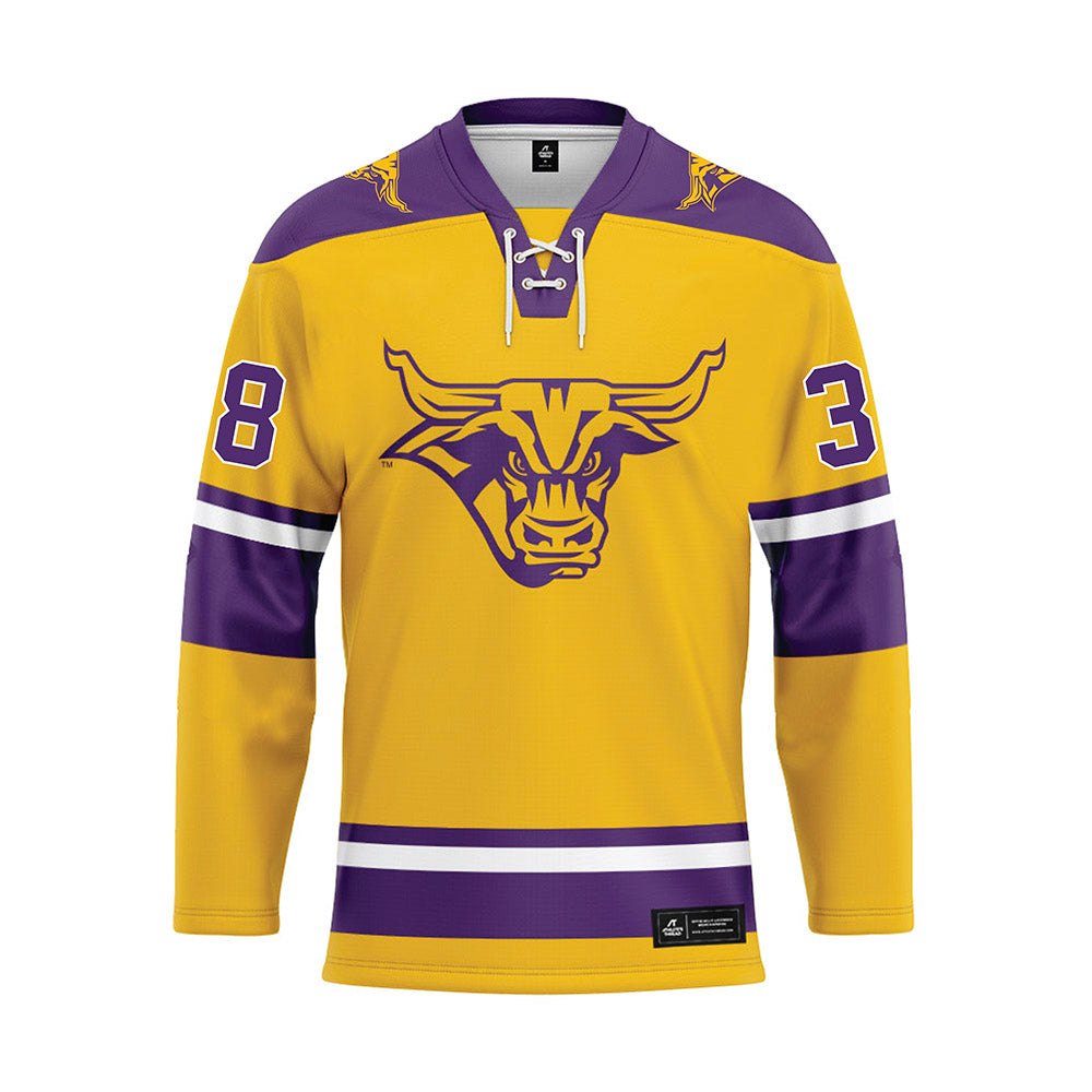 Minn. St. - NCAA Women's Ice Hockey : Jaya Schippel - Gold Hockey Jersey-0
