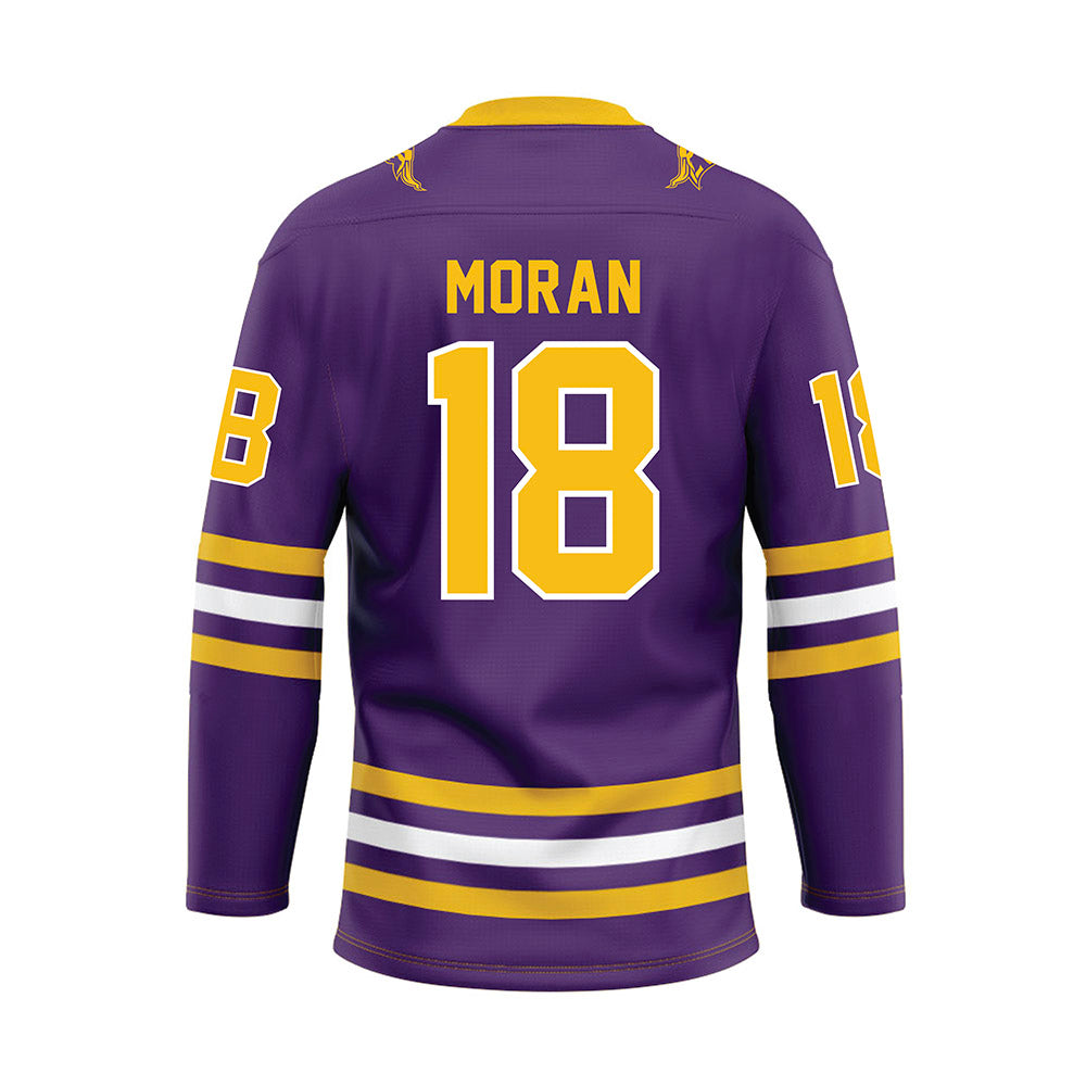 Minn. St. - NCAA Women's Ice Hockey : Makayla Moran - Purple Hockey Jersey-1