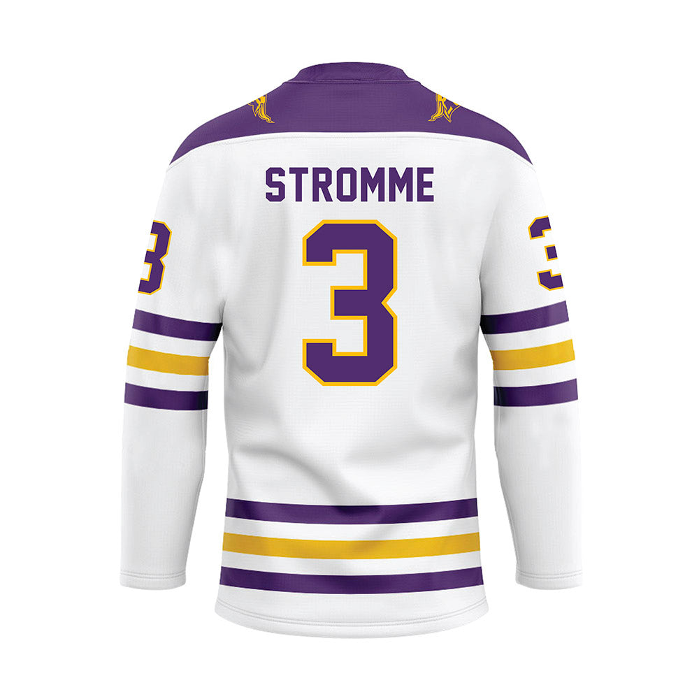 Minn. St. - NCAA Women's Ice Hockey : Anika Stromme - White Hockey Jersey-1