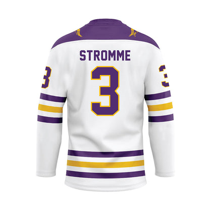 Minn. St. - NCAA Women's Ice Hockey : Anika Stromme - White Hockey Jersey-1
