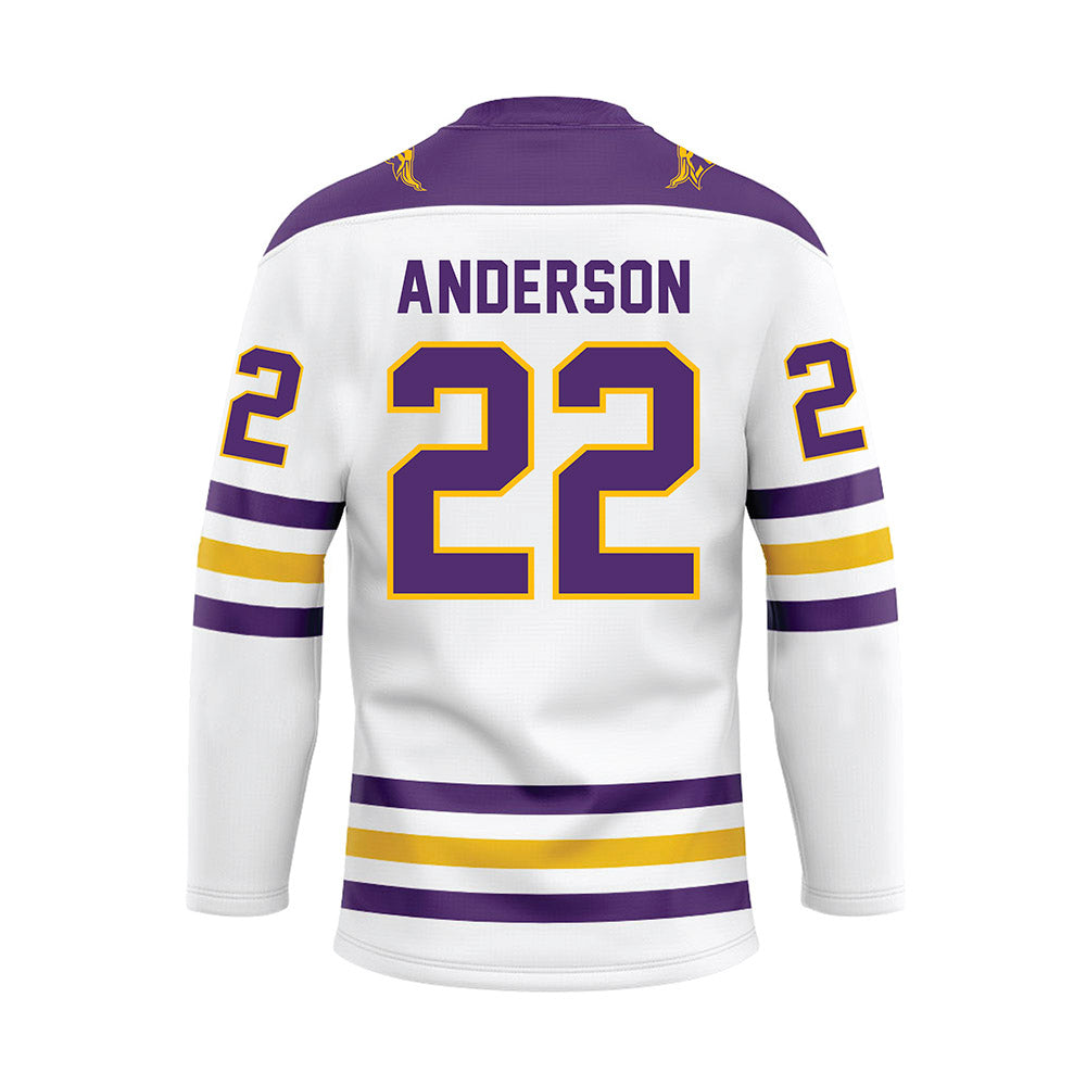 Minn. St. - NCAA Women's Ice Hockey : Tori Anderson - White Hockey Jersey-1