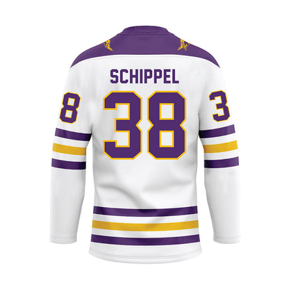 Minn. St. - NCAA Women's Ice Hockey : Jaya Schippel - White Hockey Jersey-1