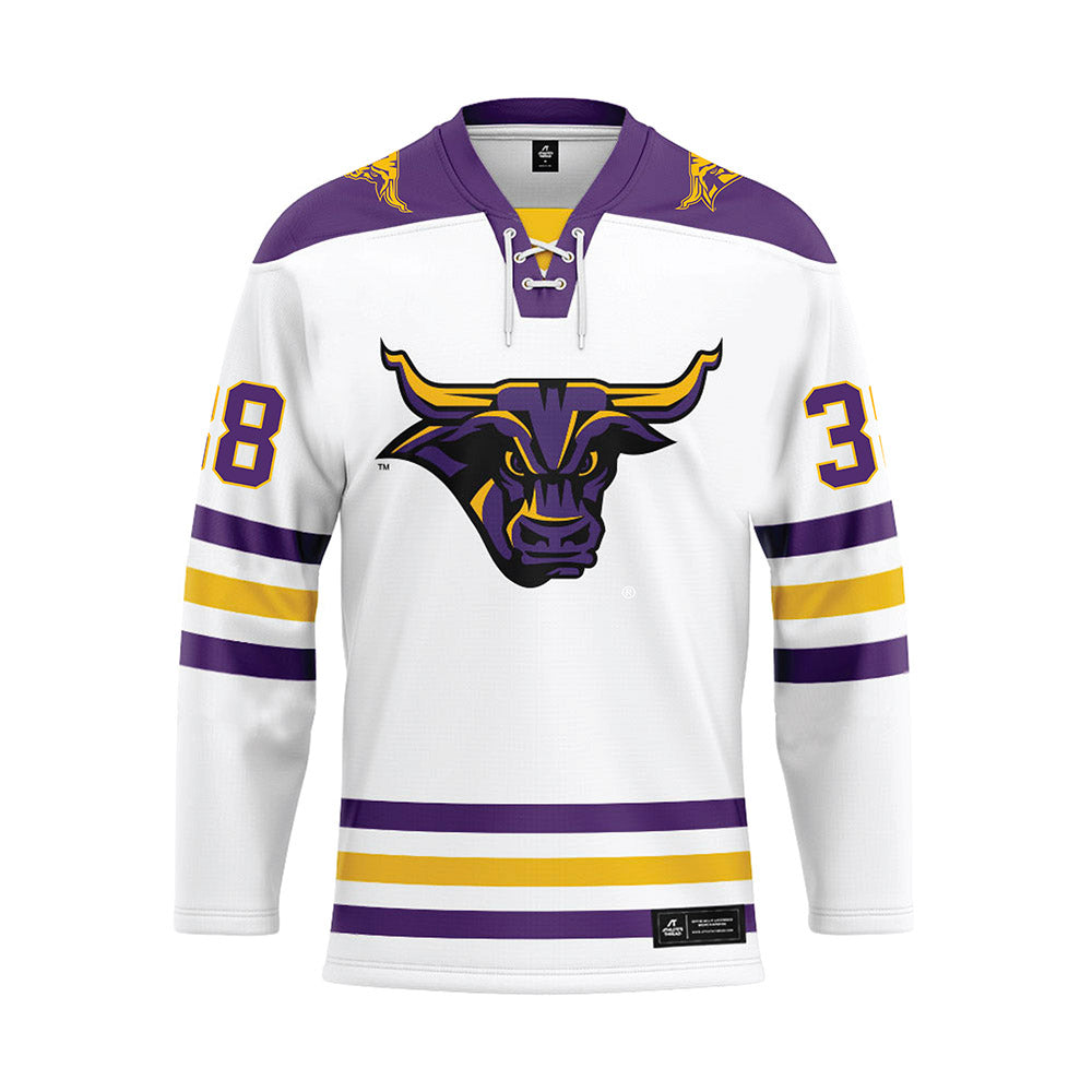 Minn. St. - NCAA Women's Ice Hockey : Jaya Schippel - White Hockey Jersey-0