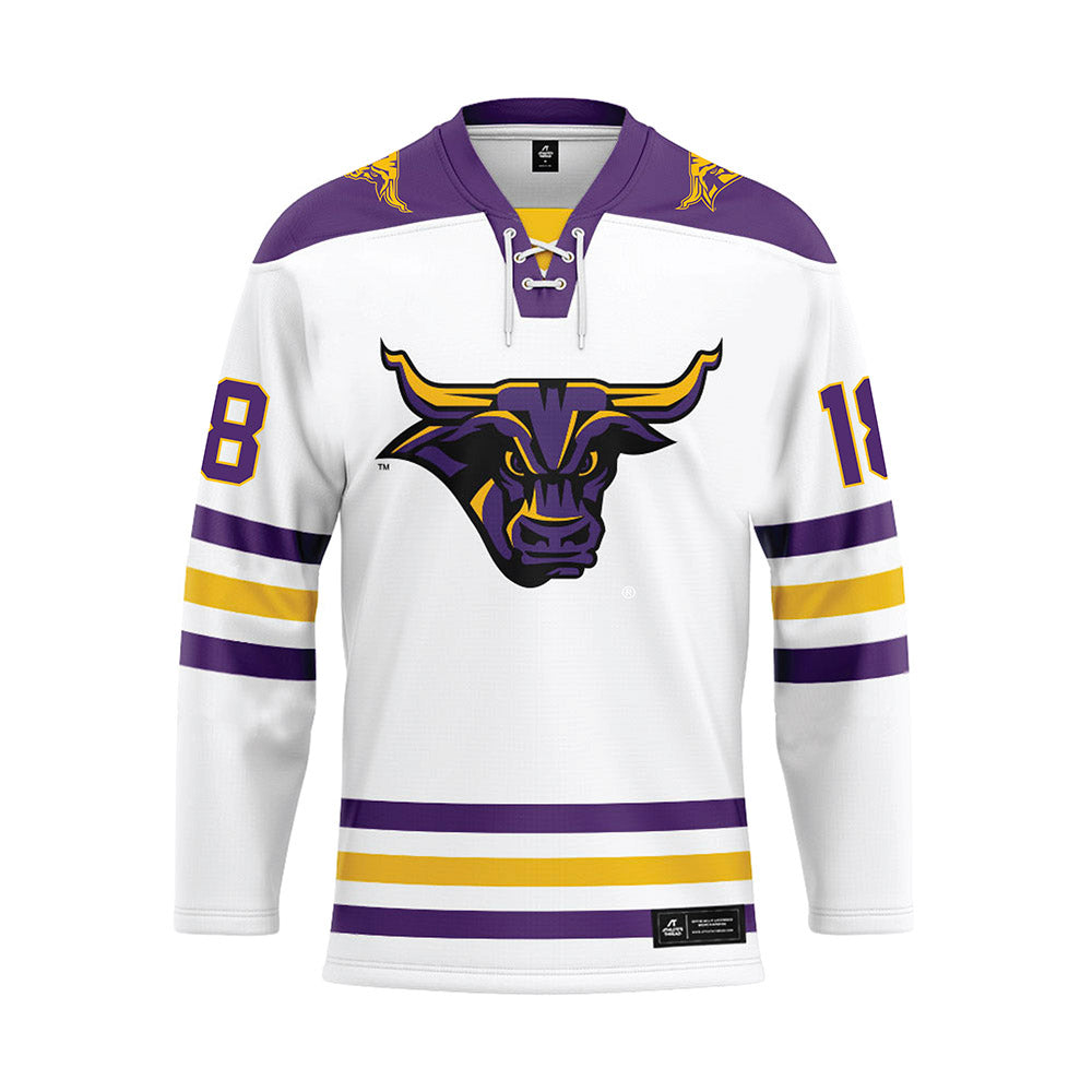 Minn. St. - NCAA Women's Ice Hockey : Makayla Moran - White Hockey Jersey-0