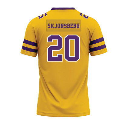 Minn. St. - NCAA Football : Spencer Skjonsberg - Gold Premium Football Jersey-1