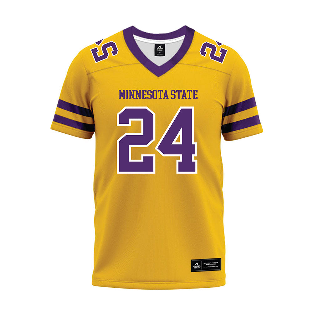 Minn. St. - NCAA Football : Tate Eccles - Gold Premium Football Jersey-0