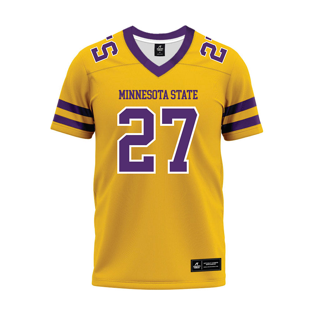 Minn. St. - NCAA Football : Tyler Moss - Gold Premium Football Jersey-0