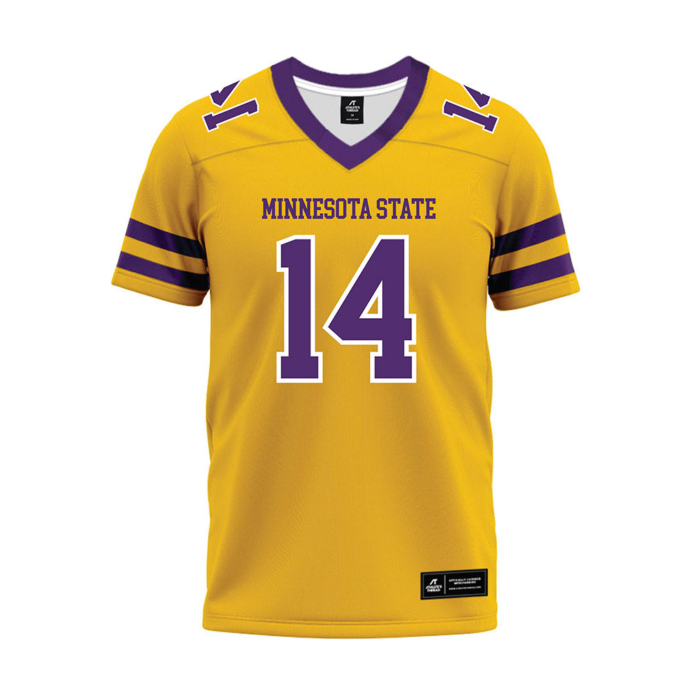 Minn. St. - NCAA Football : Connor Fournier - Gold Premium Football Jersey-0