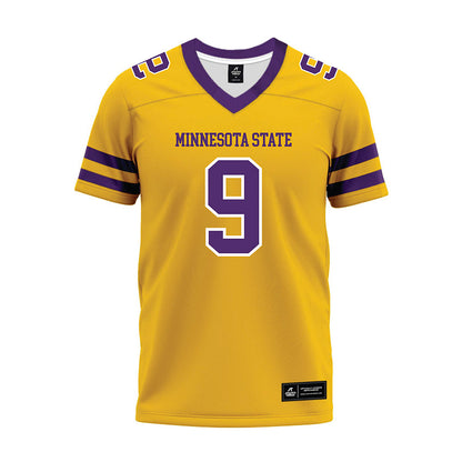 Minn. St. - NCAA Football : Emanuel Spiyee - Gold Premium Football Jersey-0