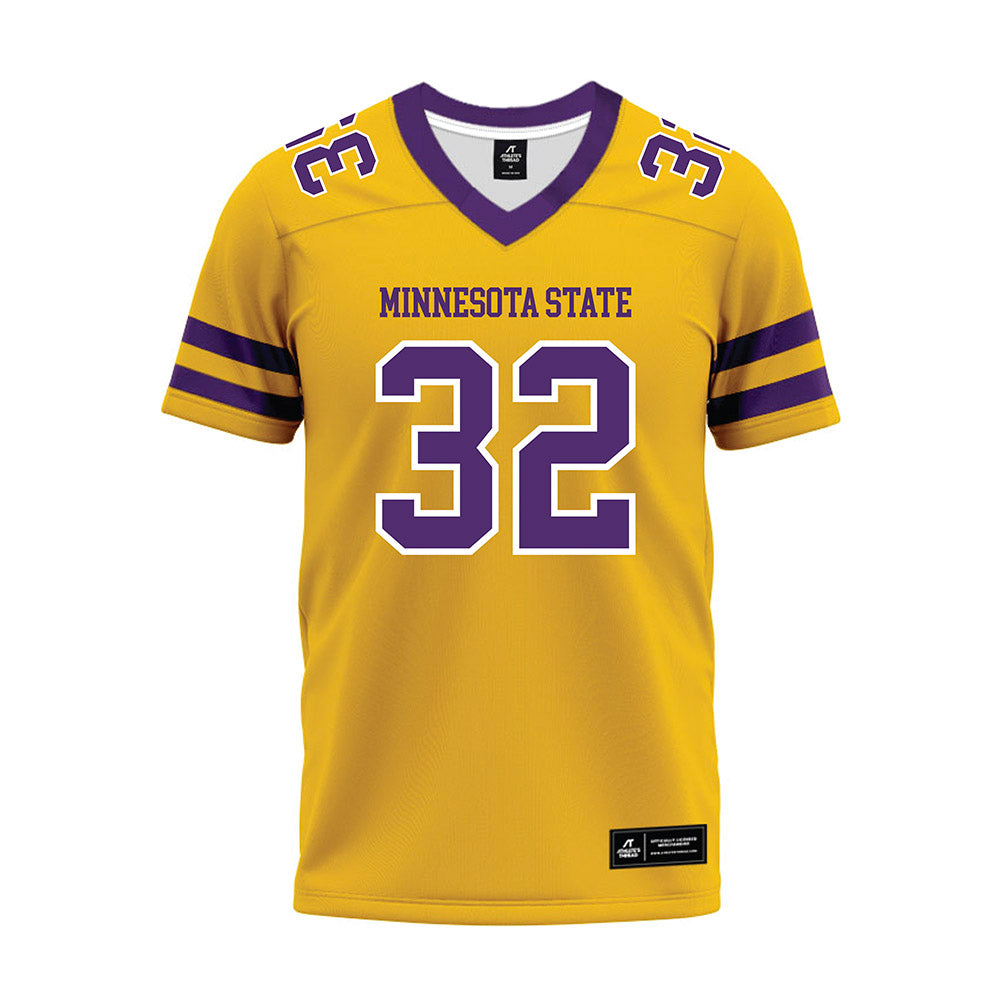Minn. St. - NCAA Football : Tristyn Hynes - Gold Premium Football Jersey-0