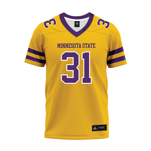 Minn. St. - NCAA Football : Cole Rogers - Gold Premium Football Jersey-0
