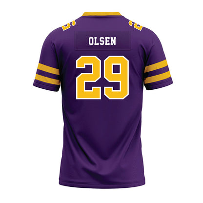 Minn. St. - NCAA Football : Gage Olsen - Purple Premium Football Jersey-1