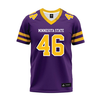 Minn. St. - NCAA Football : Tanner Olson - Purple Premium Football Jersey-0