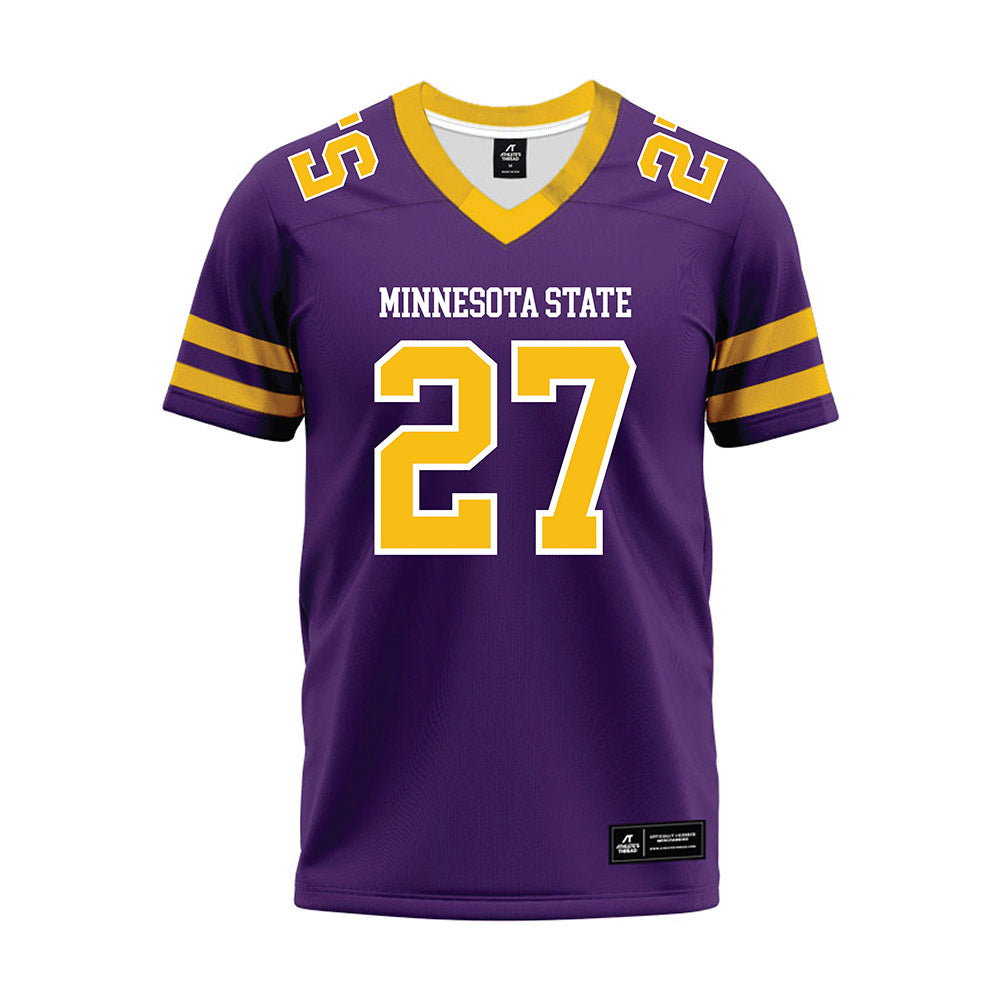 Minn. St. - NCAA Football : Tyler Moss - Purple Premium Football Jersey-0