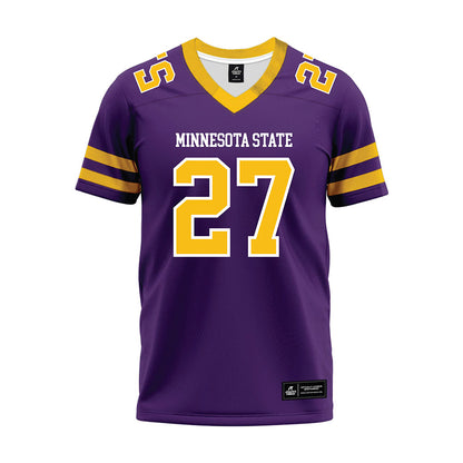 Minn. St. - NCAA Football : Tyler Moss - Purple Premium Football Jersey-0