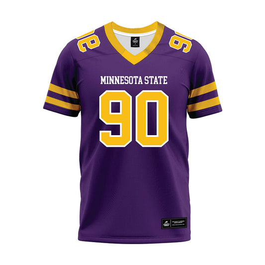Minn. St. - NCAA Football : Jordan Ivy - Purple Premium Football Jersey-0