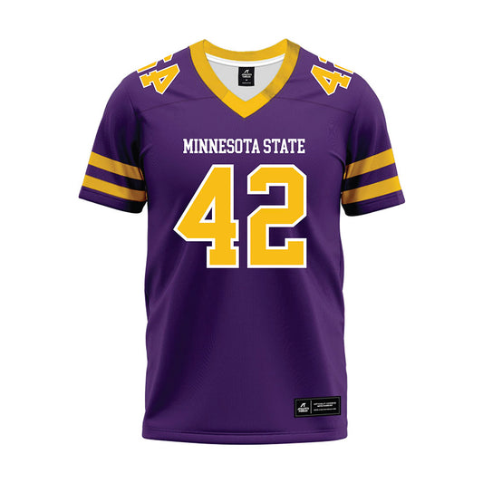 Minn. St. - NCAA Football : Miles Dawkins - Purple Premium Football Jersey-0