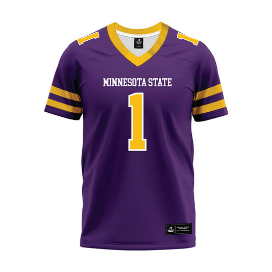 Minn. St. - NCAA Football : Maximus Sims - Purple Premium Football Jersey-0