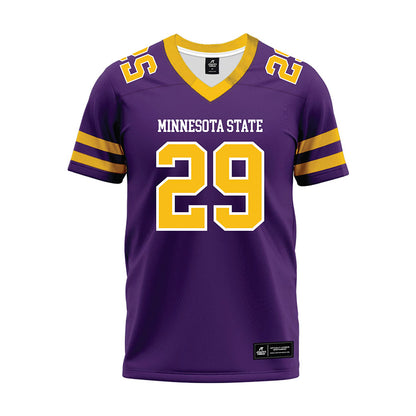 Minn. St. - NCAA Football : Gage Olsen - Purple Premium Football Jersey-0