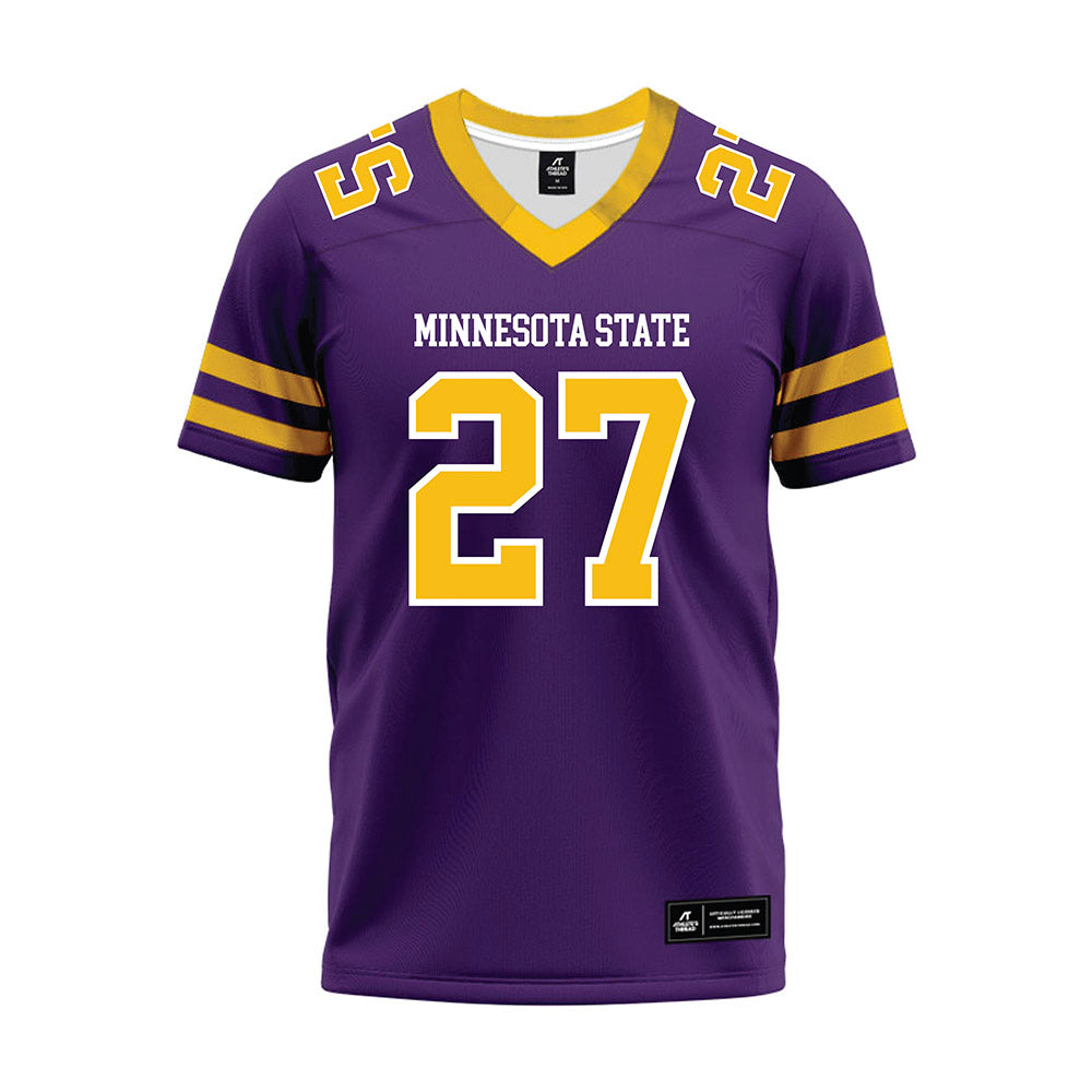Minn. St. - NCAA Football : Tyler Moss - Purple Premium Football Jersey-0