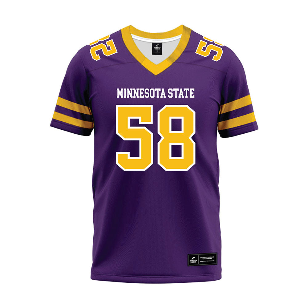 Minn. St. - NCAA Football : Alex Johnson - Purple Premium Football Jersey-0