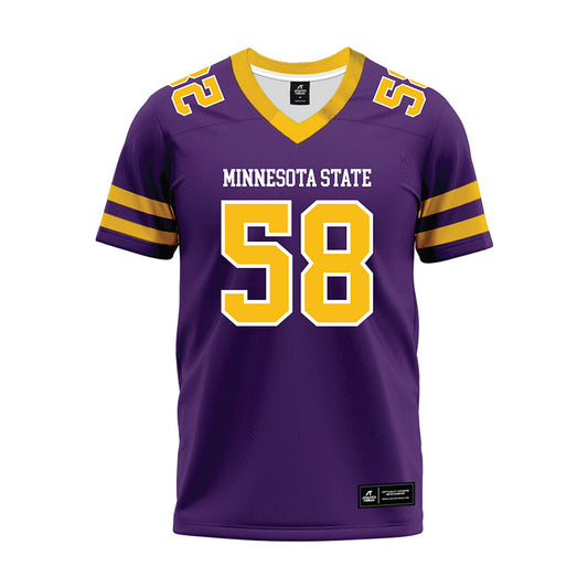 Minn. St. - NCAA Football : Alex Johnson - Purple Premium Football Jersey-0
