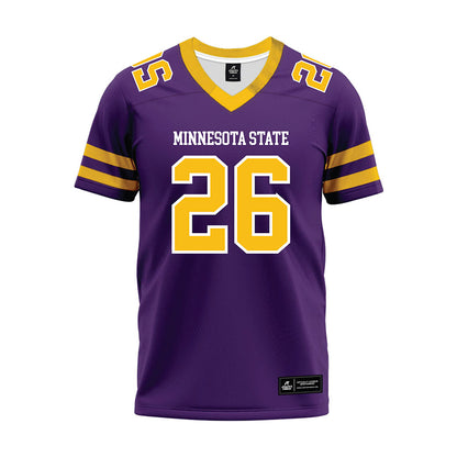 Minn. St. - NCAA Football : Carter Henderson - Purple Premium Football Jersey-0