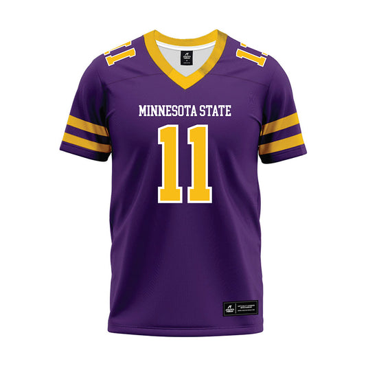Minn. St. - NCAA Football : Hudson Dillon - Purple Premium Football Jersey-0